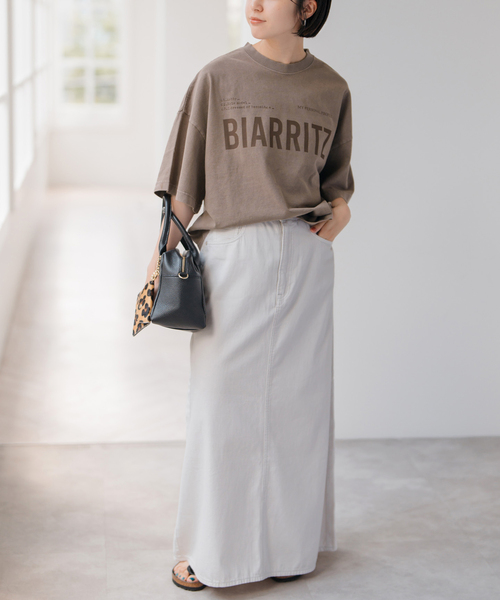 Spick & Span（スピックアンドスパン）の「upper hights/アッパーハイツ BIG WIDE TEE（Tシャツ/カットソー・レディース・グレー/ブラウン/ホワイト・MEDIUM）」の19枚目の写真