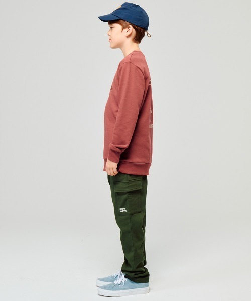 KRIFF MAYER Kid's Collection（クリフメイヤーキッズコレクション）の「【裏毛】裏毛プリントクルー（DOG）（スウェット・キッズ・ブラック/グレー/ブルー/レンガ・120/130/140/150/160/170）」の11枚目の写真