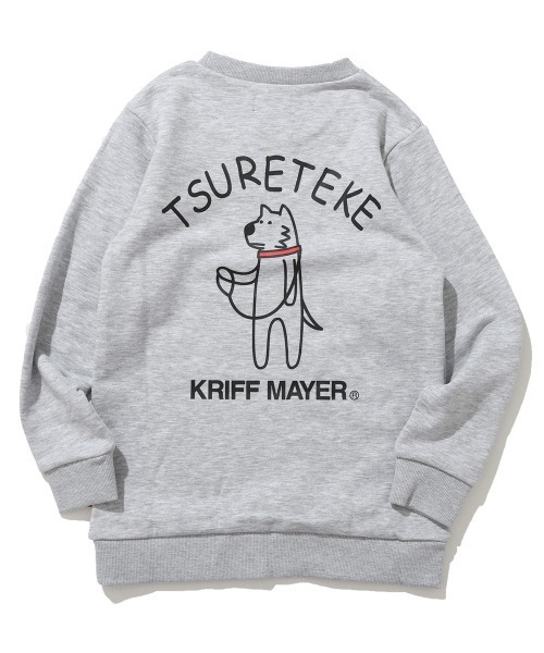 KRIFF MAYER Kid's Collection（クリフメイヤーキッズコレクション）の「【裏毛】裏毛プリントクルー（DOG）（スウェット・キッズ・ブラック/グレー/ブルー/レンガ・120/130/140/150/160/170）」の13枚目の写真