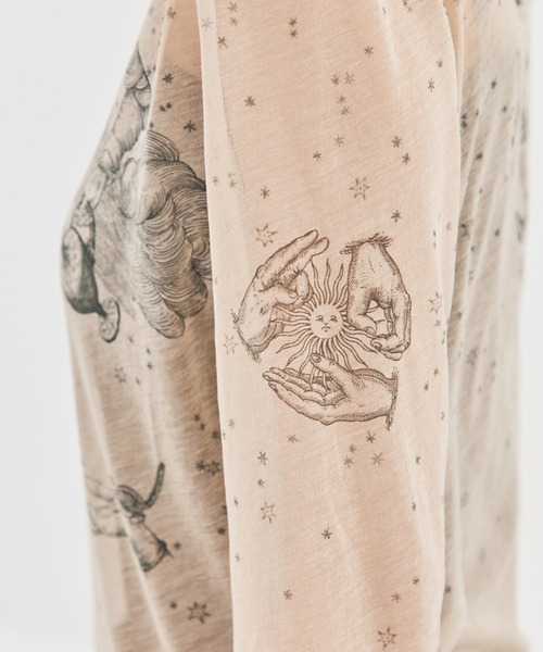 beautiful people ビューティフルピープル　レディース　トップス beautiful people/ビューティフルピープル】sheer R.P.S print