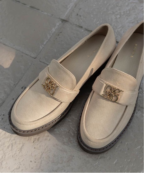 RANDA（ランダ）の「モノグラムベルトボリュームローファー（ローファー・レディース・ブラック系その他/ブラック/ダークブラウン/アイボリー/ベージュ・22.5/24/23/23.5/25/24.5）」の7枚目の写真