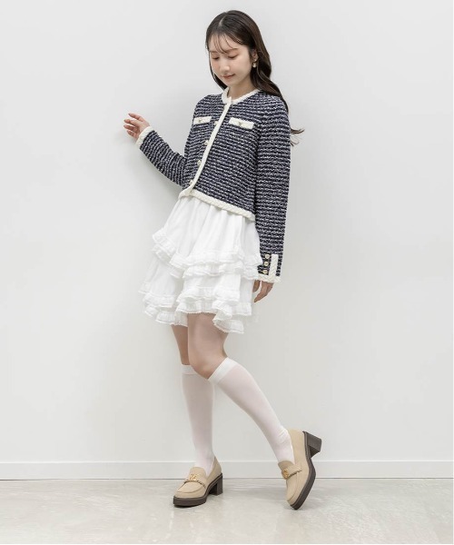 RANDA（ランダ）の「モノグラムベルトボリュームローファー（ローファー・レディース・ブラック系その他/ブラック/ダークブラウン/アイボリー/ベージュ・22.5/24/23/23.5/25/24.5）」の13枚目の写真