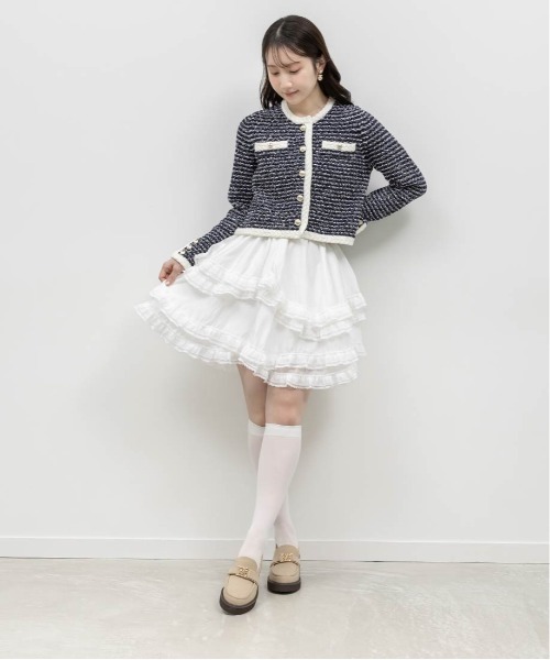 RANDA（ランダ）の「モノグラムベルトボリュームローファー（ローファー・レディース・ブラック系その他/ブラック/ダークブラウン/アイボリー/ベージュ・22.5/24/23/23.5/25/24.5）」の14枚目の写真