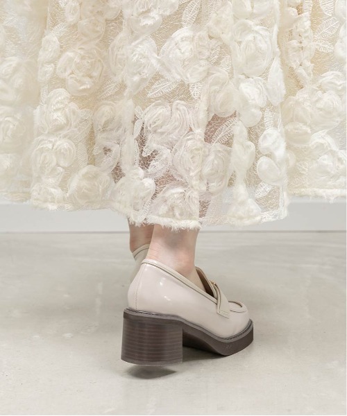 RANDA（ランダ）の「モノグラムベルトボリュームローファー（ローファー・レディース・ブラック系その他/ブラック/ダークブラウン/アイボリー/ベージュ・22.5/24/23/23.5/25/24.5）」の17枚目の写真