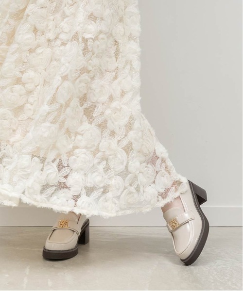 RANDA（ランダ）の「モノグラムベルトボリュームローファー（ローファー・レディース・ブラック系その他/ブラック/ダークブラウン/アイボリー/ベージュ・22.5/24/23/23.5/25/24.5）」の20枚目の写真