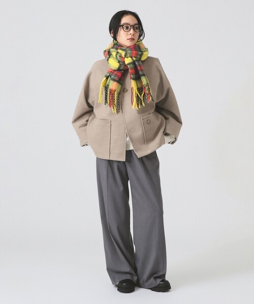 ORCIVAL（オーシバル）の「ORCIVAL / ドルマンスリーブ ジャケット（ブルゾン・レディース・ネイビー/ベージュ・1）」の3枚目の写真