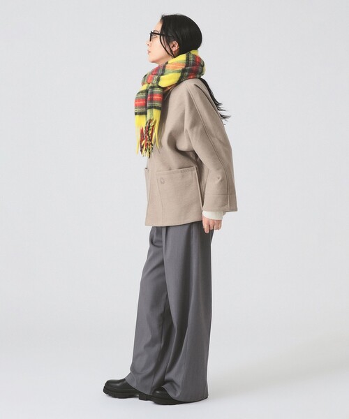 ORCIVAL（オーシバル）の「ORCIVAL / ドルマンスリーブ ジャケット（ブルゾン・レディース・ネイビー/ベージュ・1）」の4枚目の写真