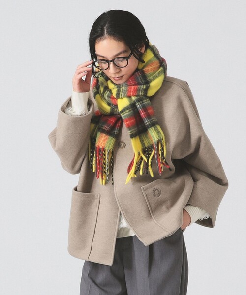 ORCIVAL（オーシバル）の「ORCIVAL / ドルマンスリーブ ジャケット（ブルゾン・レディース・ネイビー/ベージュ・1）」の6枚目の写真