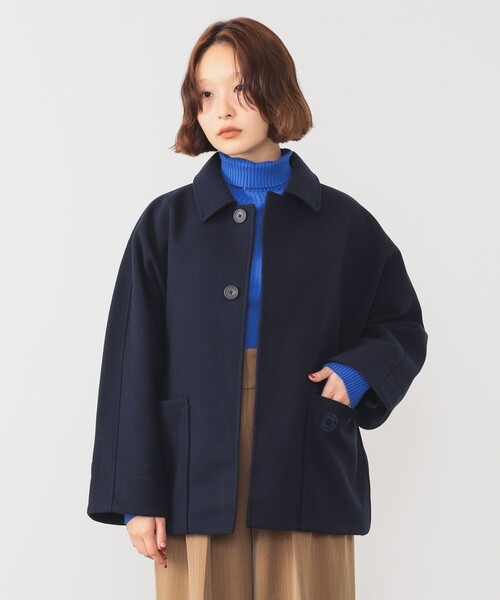 ORCIVAL（オーシバル）の「ORCIVAL / ドルマンスリーブ ジャケット（ブルゾン・レディース・ネイビー/ベージュ・1）」の10枚目の写真