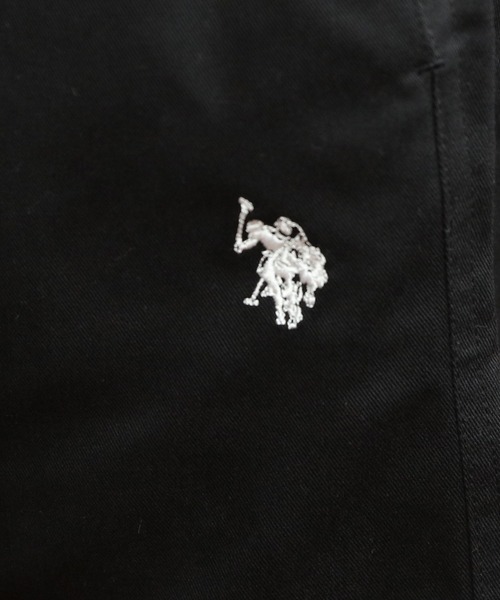 U.S. POLO ASSN.（ユーエスポロアッスン）の「U.S. POLO ASSN.ロゴ刺繍ツイルショートパンツ（チノパンツ・メンズ・チャコール/ネイビー/ホワイト/ブラック/ベージュ・SMALL/MEDIUM/X-LARGE/LARGE）」の18枚目の写真