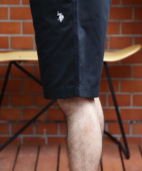 U.S. POLO ASSN.（ユーエスポロアッスン）の「U.S. POLO ASSN.ロゴ刺繍ツイルショートパンツ（チノパンツ・メンズ・チャコール/ネイビー/ホワイト/ブラック/ベージュ・SMALL/MEDIUM/X-LARGE/LARGE）」の10枚目の写真