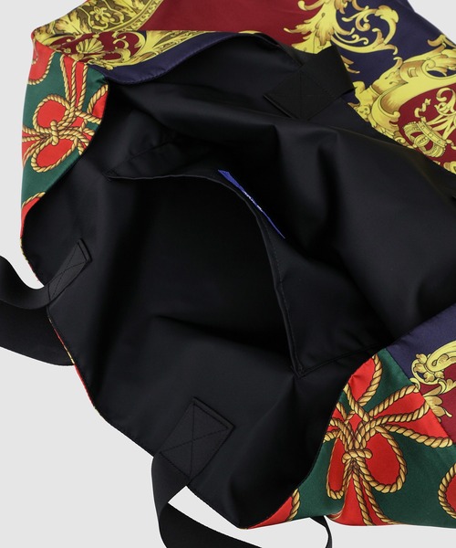 JUNYA WATANABE MAN（ジュンヤワタナベマン）の「シルクスカーフプリント2柄MIX（トートバッグ・メンズ・ブラック・ONE SIZE）」の5枚目の写真