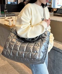 パフィー キルティング トラベルエナメルショルダートートバッグ