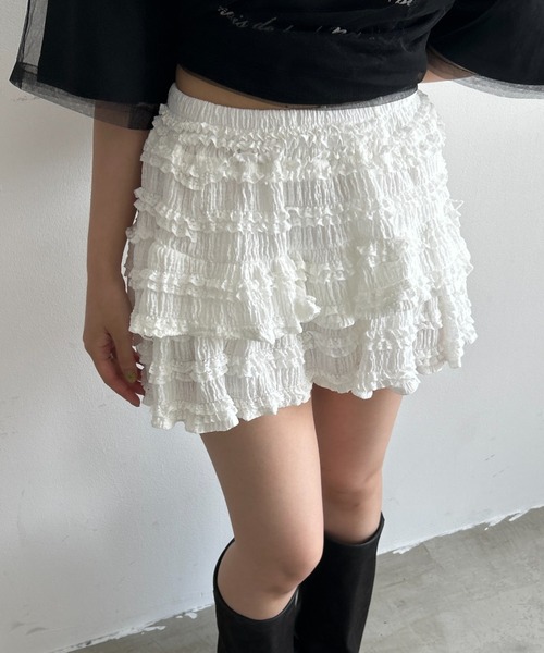 【値下・おまけ付き】フェアライアー　エレガント　レースゴルフレース　ミニスカート 新品】フェアライアー 高級 エレガント レースゴルフレース ミニ