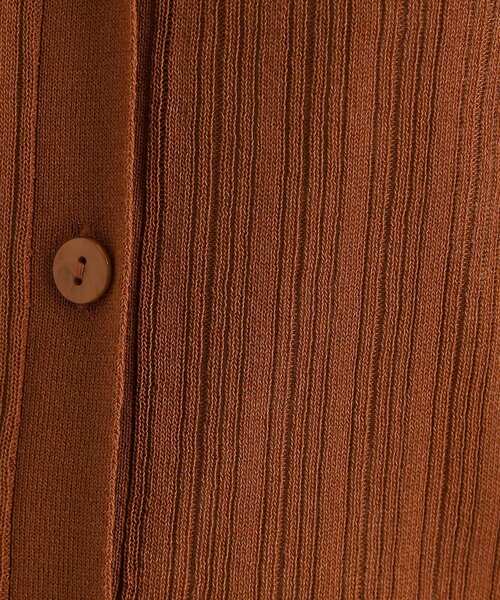 THE SHOP TK （ザ ショップ ティーケー ）の「ランダムリブカーディガン【洗濯機OK】（カーディガン/ボレロ・レディース・ナチュラル/キャメル/ブラウン系その他・12/13）」の8枚目の写真