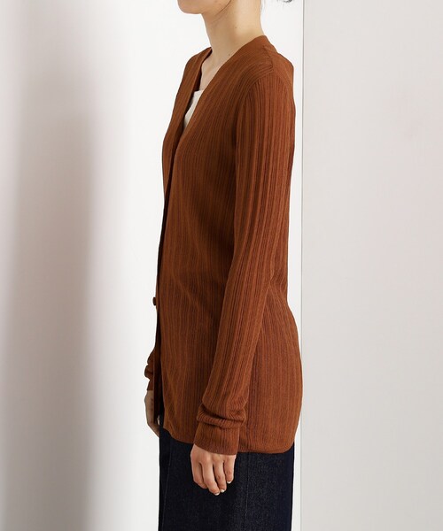 THE SHOP TK （ザ ショップ ティーケー ）の「ランダムリブカーディガン【洗濯機OK】（カーディガン/ボレロ・レディース・ナチュラル/キャメル/ブラウン系その他・12/13）」の17枚目の写真