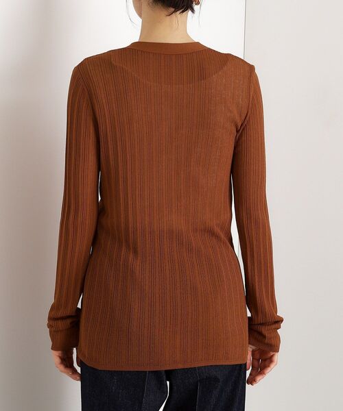 THE SHOP TK （ザ ショップ ティーケー ）の「ランダムリブカーディガン【洗濯機OK】（カーディガン/ボレロ・レディース・ナチュラル/キャメル/ブラウン系その他・12/13）」の18枚目の写真