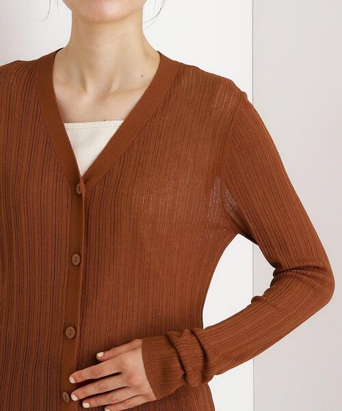 THE SHOP TK （ザ ショップ ティーケー ）の「ランダムリブカーディガン【洗濯機OK】（カーディガン/ボレロ・レディース・ナチュラル/キャメル/ブラウン系その他・12/13）」の20枚目の写真