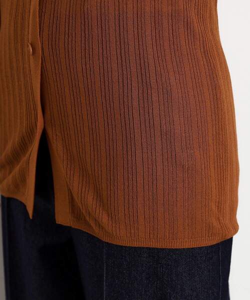THE SHOP TK （ザ ショップ ティーケー ）の「ランダムリブカーディガン【洗濯機OK】（カーディガン/ボレロ・レディース・ナチュラル/キャメル/ブラウン系その他・12/13）」の21枚目の写真