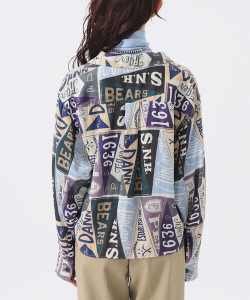 BEAMS BOY（ビームスボーイ）の「【1/15再値下げ】ペナント プリント シャツ（シャツ/ブラウス・レディース・ブルー/その他1・ONE SIZE）」の9枚目の写真