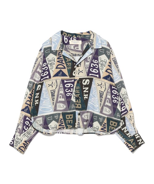 BEAMS BOY（ビームスボーイ）の「【1/15再値下げ】ペナント プリント シャツ（シャツ/ブラウス・レディース・ブルー/その他1・ONE SIZE）」の16枚目の写真