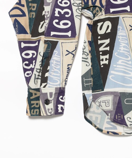 BEAMS BOY（ビームスボーイ）の「【1/15再値下げ】ペナント プリント シャツ（シャツ/ブラウス・レディース・ブルー/その他1・ONE SIZE）」の18枚目の写真