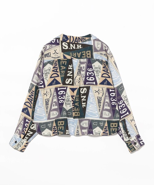 BEAMS BOY（ビームスボーイ）の「【1/15再値下げ】ペナント プリント シャツ（シャツ/ブラウス・レディース・ブルー/その他1・ONE SIZE）」の19枚目の写真