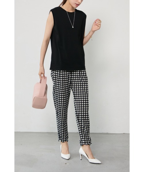 M.deux(エムドゥ)の「◆USAコットンカットソー◆(Tシャツ/カットソー・レディース・ピンク/ブラック・MEDIUM)」の4枚目の写真