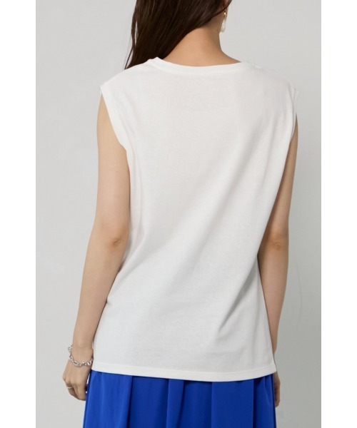 M.deux(エムドゥ)の「◆USAコットンカットソー◆(Tシャツ/カットソー・レディース・ピンク/ブラック・MEDIUM)」の7枚目の写真