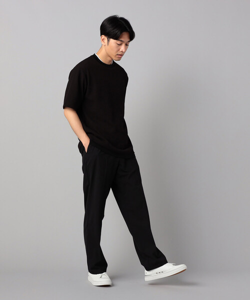 COMME CA MEN（コムサメン）の「ジャカード Tシャツ（Tシャツ/カットソー・メンズ・ネイビー/ブラウン/ブラック・L/M）」の4枚目の写真