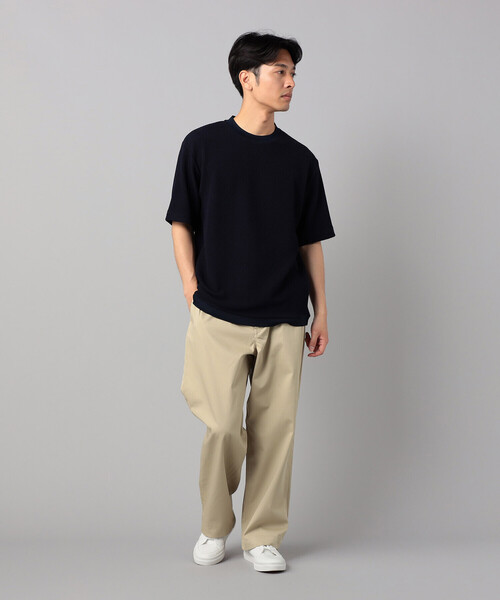 COMME CA MEN（コムサメン）の「ジャカード Tシャツ（Tシャツ/カットソー・メンズ・ネイビー/ブラウン/ブラック・L/M）」の11枚目の写真
