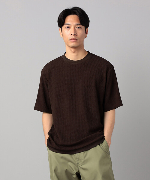 COMME CA MEN（コムサメン）の「ジャカード Tシャツ（Tシャツ/カットソー・メンズ・ネイビー/ブラウン/ブラック・L/M）」の16枚目の写真