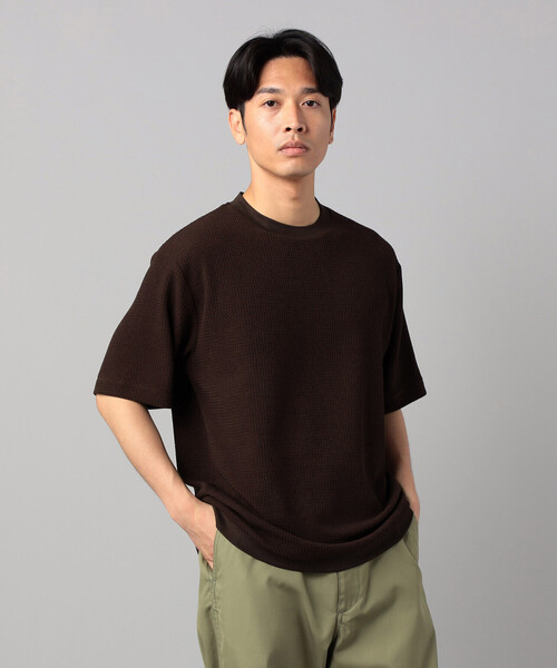 COMME CA MEN（コムサメン）の「ジャカード Tシャツ（Tシャツ/カットソー・メンズ・ネイビー/ブラウン/ブラック・L/M）」の17枚目の写真