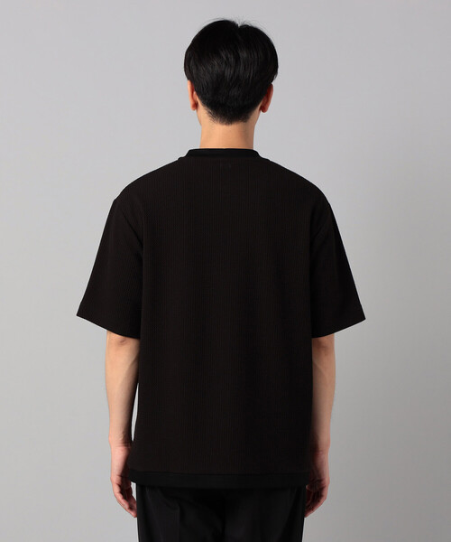 COMME CA MEN（コムサメン）の「ジャカード Tシャツ（Tシャツ/カットソー・メンズ・ネイビー/ブラウン/ブラック・L/M）」の20枚目の写真