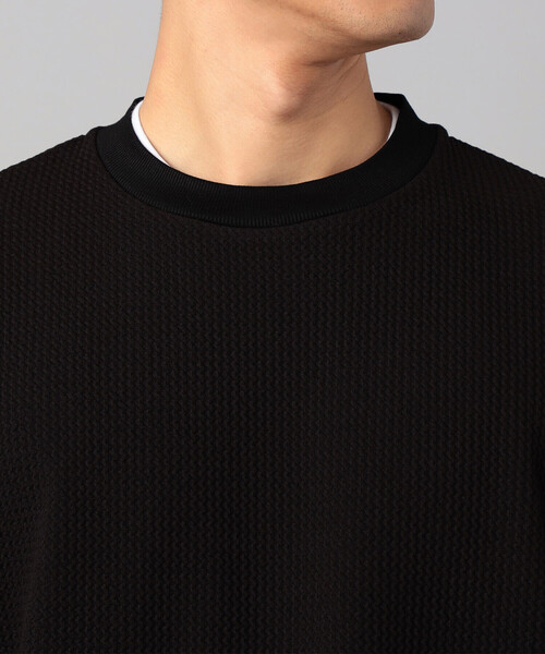 COMME CA MEN（コムサメン）の「ジャカード Tシャツ（Tシャツ/カットソー・メンズ・ネイビー/ブラウン/ブラック・L/M）」の21枚目の写真