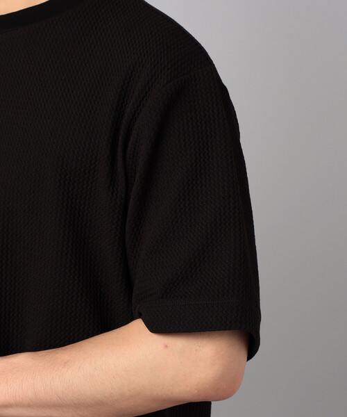 COMME CA MEN（コムサメン）の「ジャカード Tシャツ（Tシャツ/カットソー・メンズ・ネイビー/ブラウン/ブラック・L/M）」の22枚目の写真