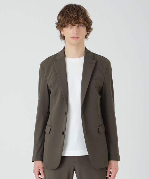 BLACK LABEL CRESTBRIDGE（ブラックレーベル・クレストブリッジ）の「【BLACK lab.】バックグリッドトリコットジャケット（テーラードジャケット・メンズ・グリーン系その他7/ブラック/ネイビー・L/M/XL/S）」の2枚目の写真