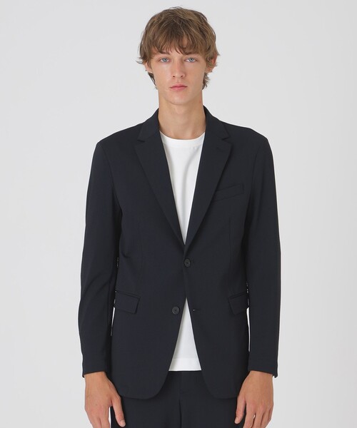 BLACK lab.】バックグリッドトリコットジャケット（テーラード