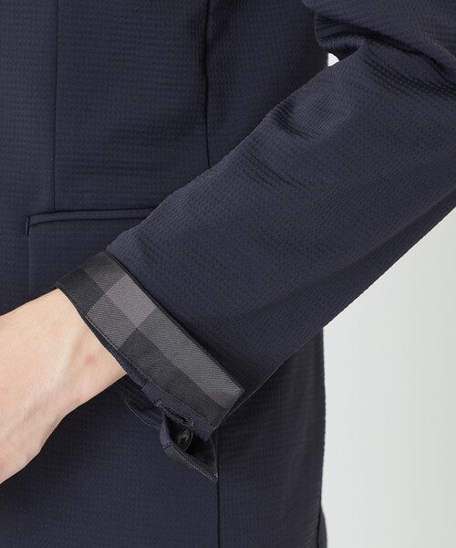 BLACK LABEL CRESTBRIDGE（ブラックレーベル・クレストブリッジ）の「【BLACK lab.】バックグリッドトリコットジャケット（テーラードジャケット・メンズ・グリーン系その他7/ブラック/ネイビー・L/M/XL/S）」の20枚目の写真