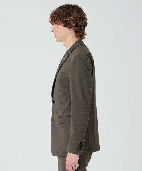 BLACK LABEL CRESTBRIDGE（ブラックレーベル・クレストブリッジ）の「【BLACK lab.】バックグリッドトリコットジャケット（テーラードジャケット・メンズ・グリーン系その他7/ブラック/ネイビー・L/M/XL/S）」の6枚目の写真