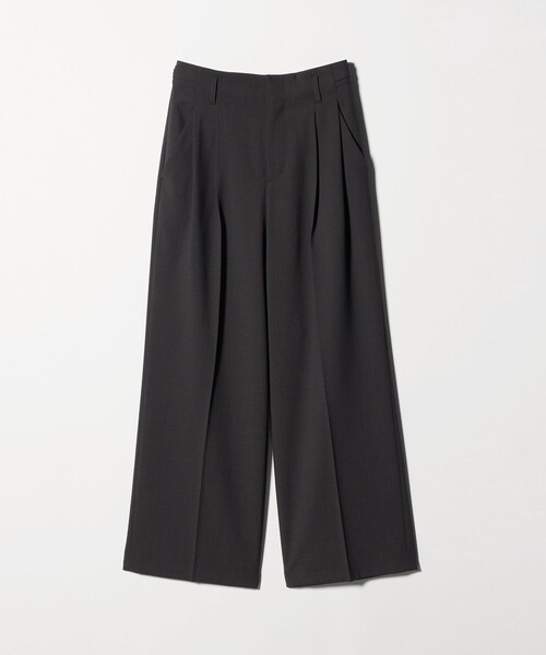 BEAUTY&YOUTH UNITED ARROWS（ビューティーアンドユースユナイテッドアローズ）の「ポリエステルブレンド ２タック タブワイドパンツ（その他パンツ・レディース・モカ/ダークグレー/ベージュ/グレー系/ナチュラル・M/XS/S）」の13枚目の写真