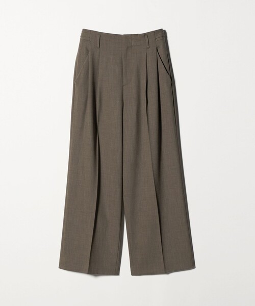 BEAUTY&YOUTH UNITED ARROWS（ビューティーアンドユースユナイテッドアローズ）の「ポリエステルブレンド ２タック タブワイドパンツ（その他パンツ・レディース・モカ/ダークグレー/ベージュ/グレー系/ナチュラル・M/XS/S）」の17枚目の写真