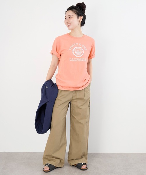 SPORTY&RICH（スポーティアンドリッチ）の「【SPORTY & RICH】"CALIFORNIA"ロゴプリント ソフトTシャツ（Tシャツ/カットソー・レディース・ピンク・S）」の13枚目の写真