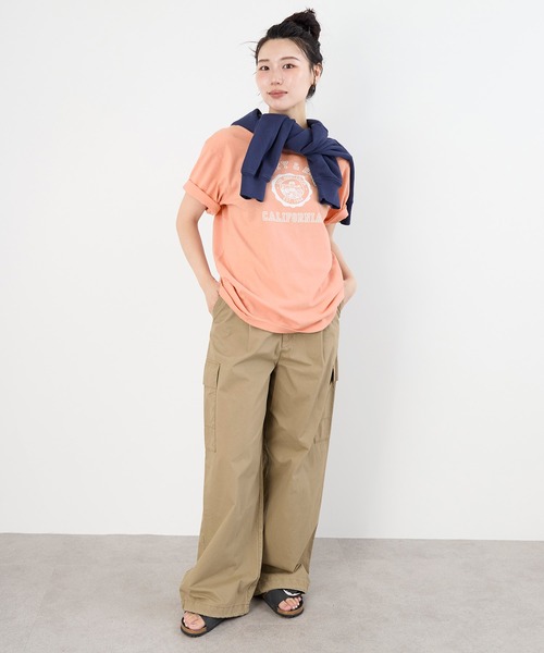 SPORTY&RICH（スポーティアンドリッチ）の「【SPORTY & RICH】"CALIFORNIA"ロゴプリント ソフトTシャツ（Tシャツ/カットソー・レディース・ピンク・S）」の7枚目の写真