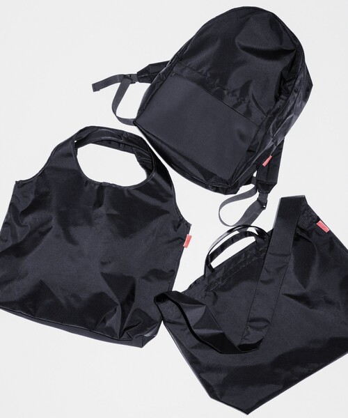 5525Gallery（ゴーゴーニーゴーギャラリー）の「【別注】＜5525gallery＞グロサリーバッグ（トートバッグ・メンズ・ブラック・FREE）」の2枚目の写真