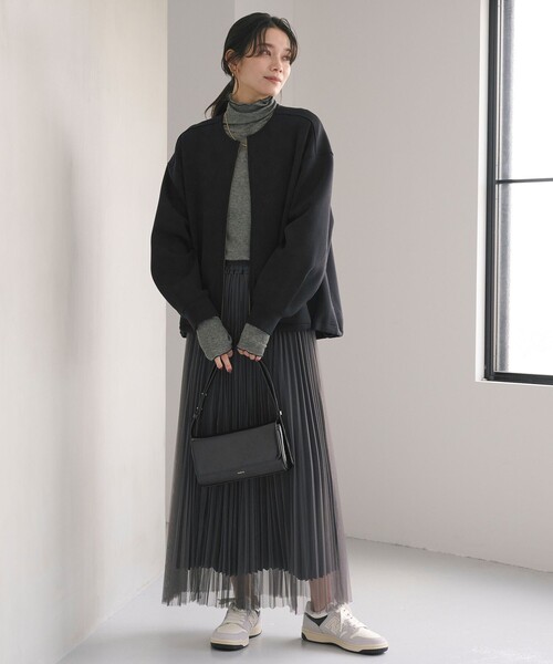 ダンボール ノーカラー ブルゾン（ブルゾン）｜green label