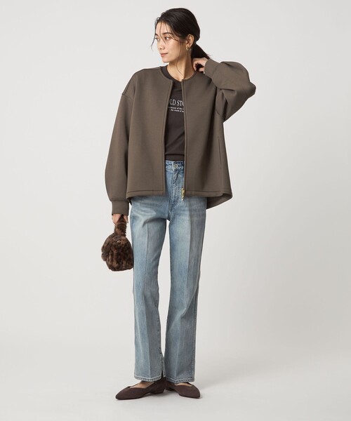 【洗える】 GREEN LABEL RELAXING パフィーノーカラーブルゾン 洗える】 GREEN LABEL RELAXING パフィーノーカラーブルゾン