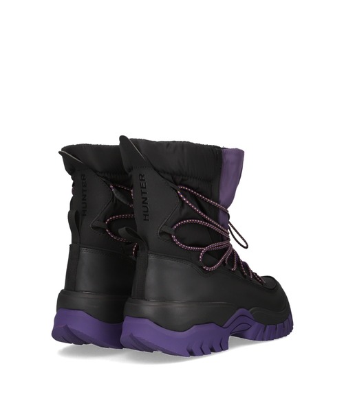 HUNTER(ハンター)の「レディース ワンダラー レースアップ アウトドア ブーツ(ブーツ・レディース・ブラック×パープル・UK3/UK4/UK5/UK6)」の3枚目の写真