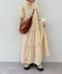 w closet | 【25AW】【セットアイテム】衿付き柄アソートワンピース(ワンピース)