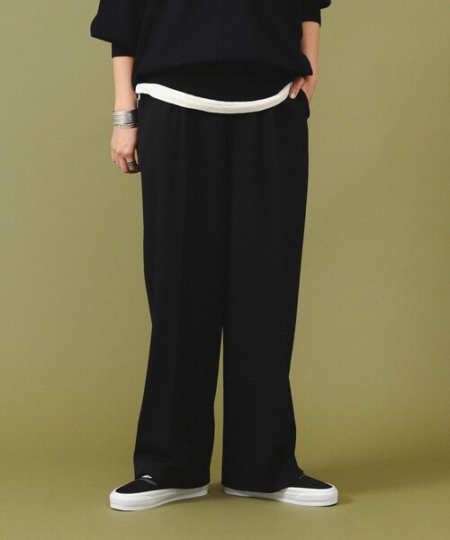 LACOSTE（ラコステ）の「【別注】LACOSTE / ワイド パンツ（スラックス・レディース・ネイビー/グレー/ブラック・36/38）」の9枚目の写真